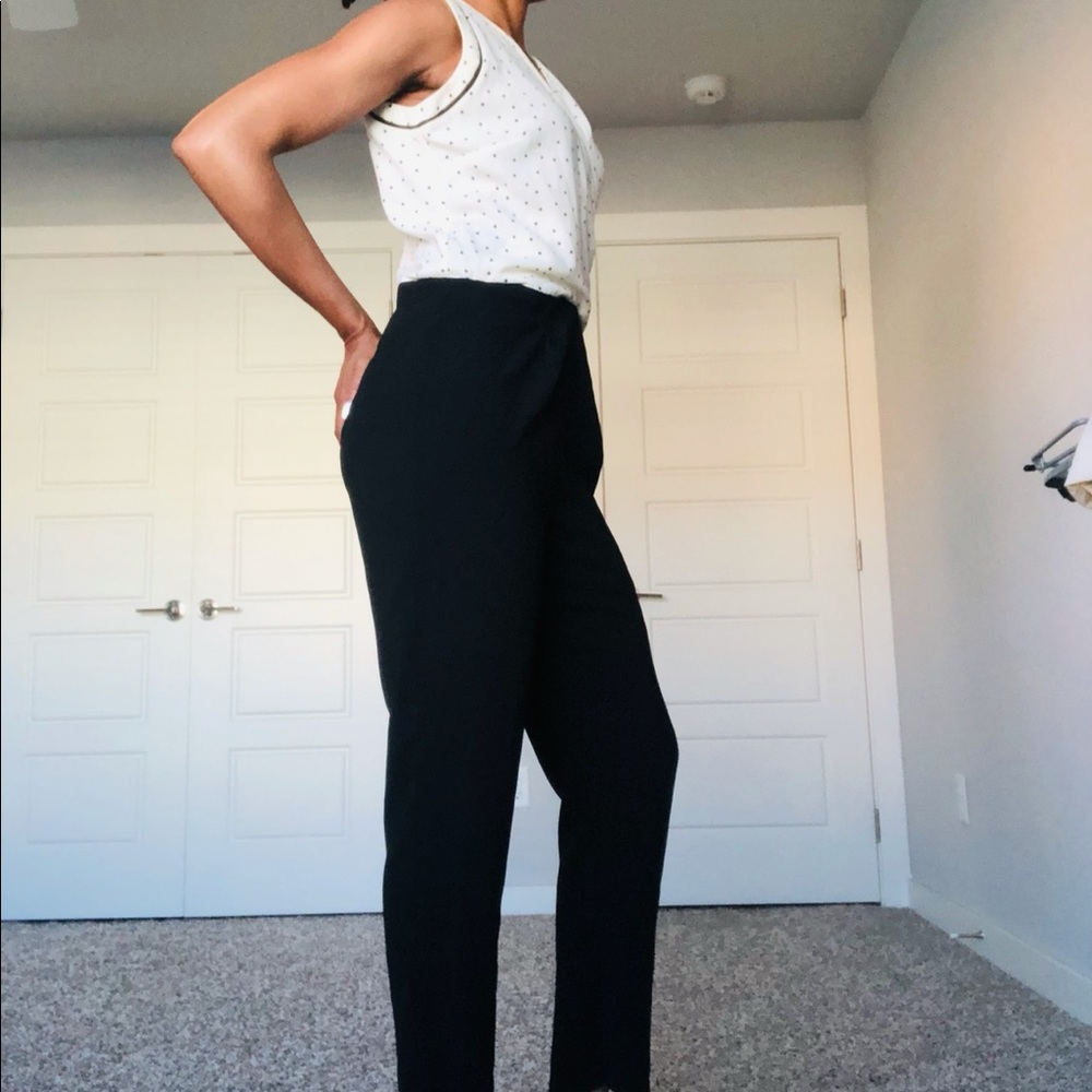 Black and White Jumpsuit - Picture 9 of 10